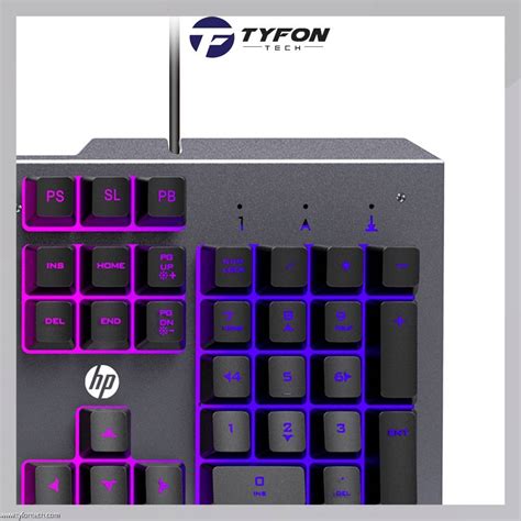 HP K100 Wired Membrane Gaming Keyboard With Backlit Multimedia Keys