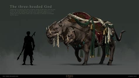 ArtStation - The Three-Headed God, Aymeric Ruiz | God, Ruiz, Headed