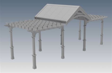 GRAPE VINE OUTDOOR PERGOLA - PATIO COVER VERANDA V3 - Full Building ...