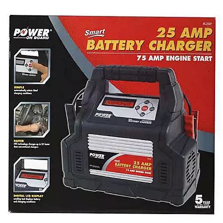 Power On Board 25 Amp Battery Charger - Sam's Club