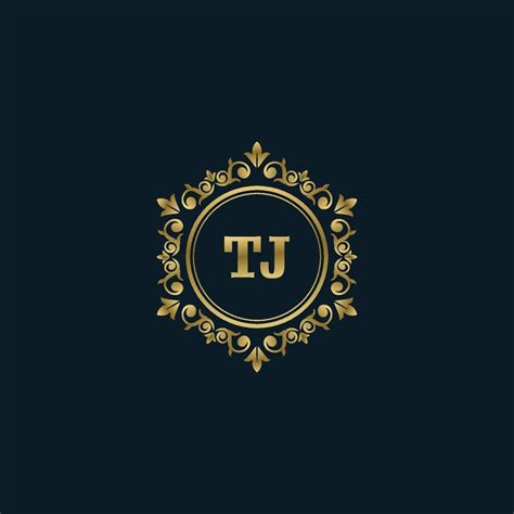 Letter TJ logo with Luxury Gold template. Elegance logo vector template. 14873390 Vector Art at ...