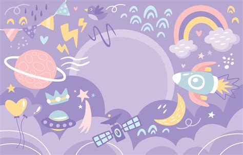 Space Pastel Purple Background 2773375 Vector Art at Vecteezy