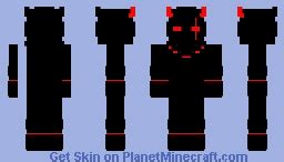 Red Demon Eyes Minecraft Skin