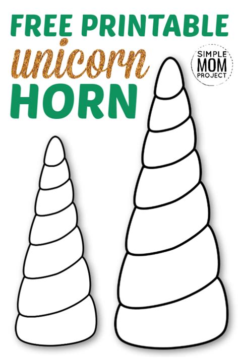 Free Printable Unicorn Horn And Ears Template