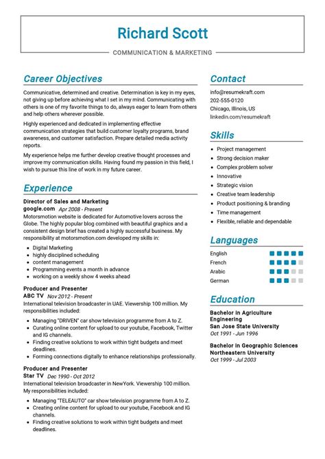 Marketing Communications Resume Sample in 2024 - ResumeKraft