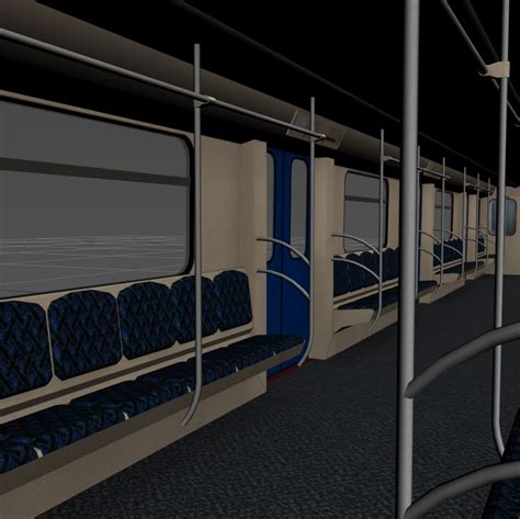 Metro train + interior 3D Model $28 - .fbx .ma .max - Free3D