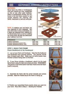 WATERBED ASSEMBLY INSTRUCTIONS / waterbed-assembly-instructions.pdf ...