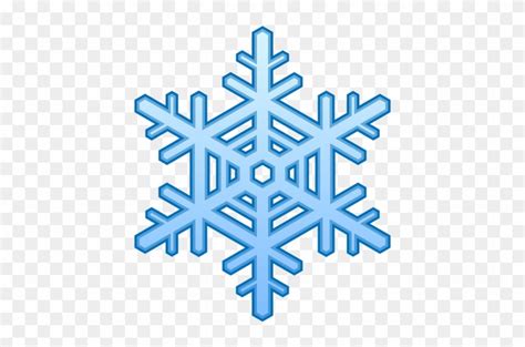 Snowflake Emoji For Facebook - Clip Art - Free Transparent PNG Clipart ...