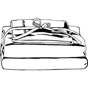 Bed Sheet Clipart Black And White - A-tout.com