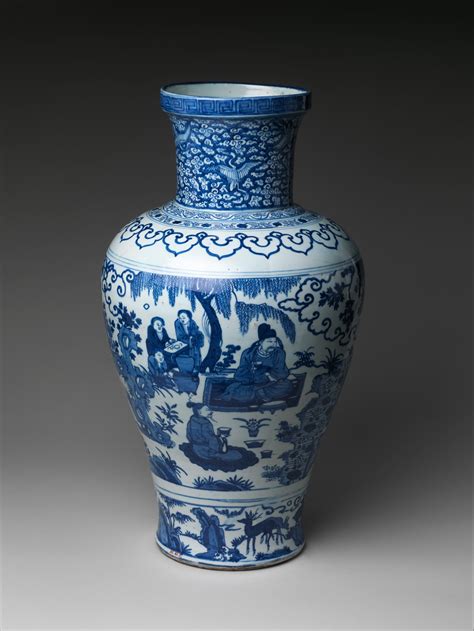 Vase with Poet Zhou Dunyi | China | Ming dynasty (1368–1644), Wanli ...