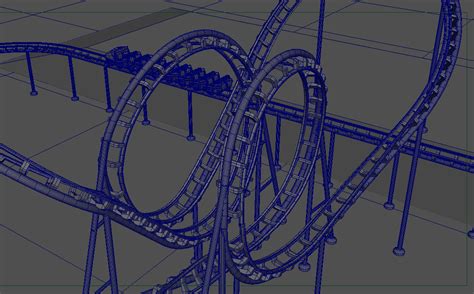 3d model roller coaster