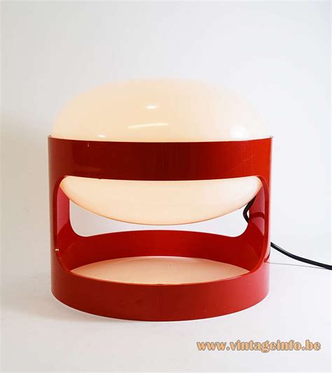 Joe Colombo KD 28 Kartell Table Lamp – | Vintage furniture design, Kartell, Red table lamp