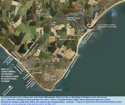 Selsey Bill - An aerial photograph of the southern part of the Selsey ...