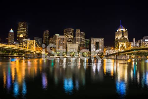 Pittsburgh Night Skyline Stock Photo | Royalty-Free | FreeImages