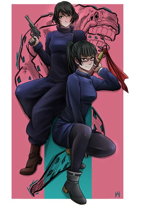 ArtStation - Maki and Mai - Jujutsu Kaisen