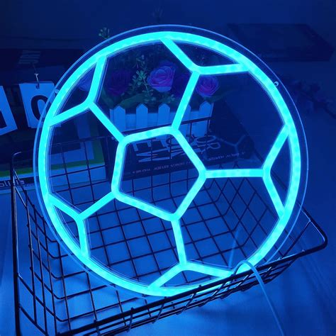 Soccer Neon Sign for Bedroom Neon Soccer Ball Sign Soccer Neon - Etsy