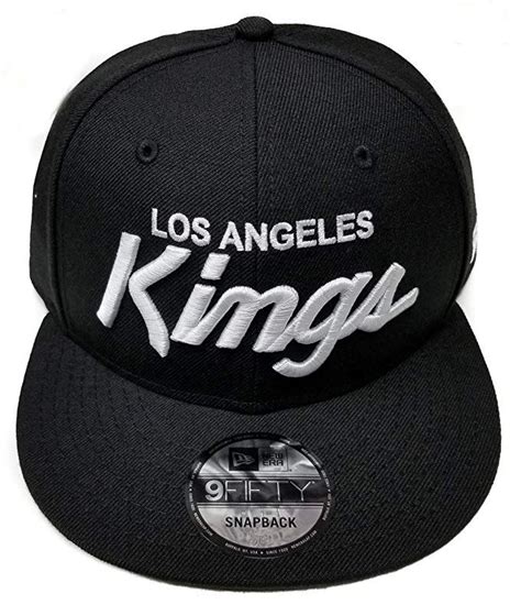 Amazon.com : New Era Los Angeles Kings 9Fifty Black and White Vintage Script N.W.A Adjustable ...