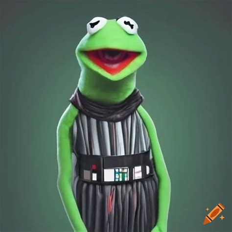 Kermit the frog dressed as darth vader