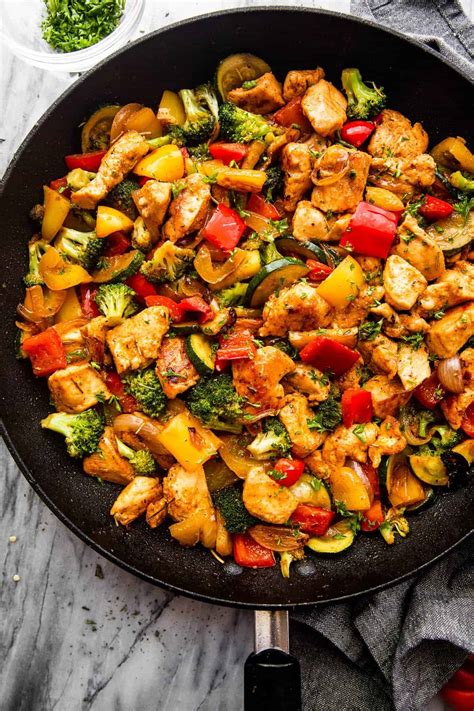 Chicken and Vegetables Skillet Recipe | Recipe Cart