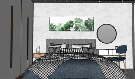 Bedroom Sketchup Model - 3DHEVEN