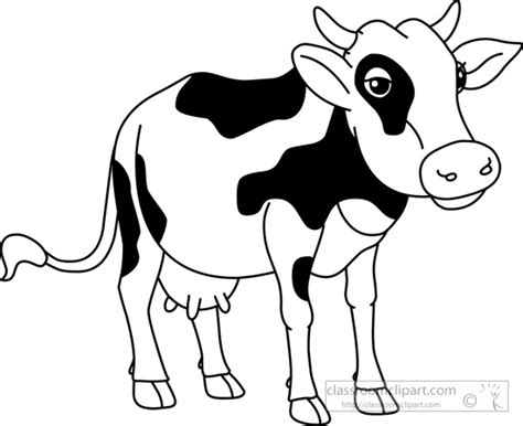 Cow Drawing Outline at PaintingValley.com | Explore collection of Cow Drawing Outline