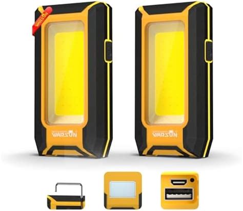 WARSUN LED Work Light Rechargeable, Magnetic COB Portable Worklights ...