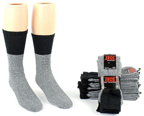 24 Pairs Men's Thermal Tube Boot Socks - Size 10-13 - Mens Thermal Sock ...