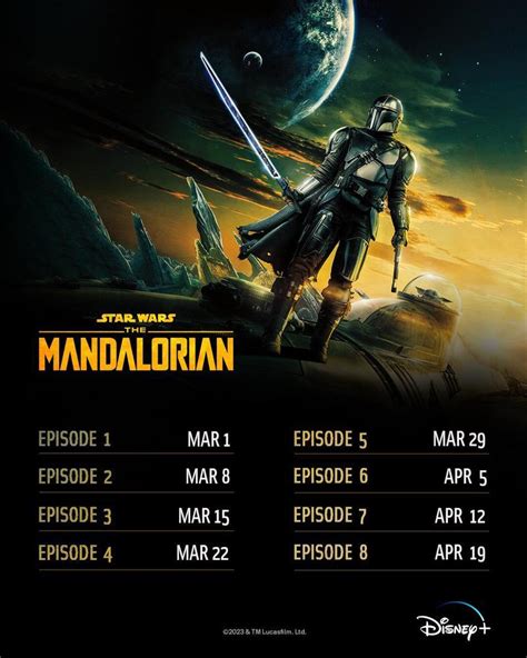 The Mandalorian Season 3: Release Dates of Every Episode Officially ...