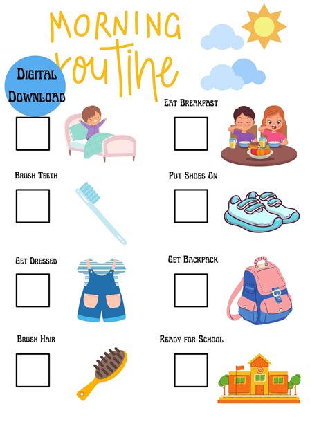 Morning Routine for Kids Getting Ready for School, Help Your Child ...