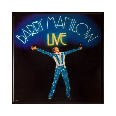 Glittered Barry Manilow Live Album - Etsy