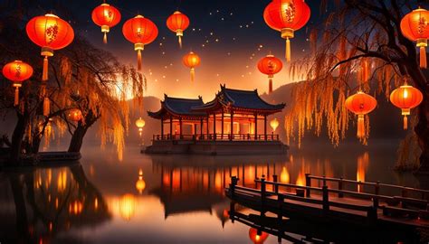 Chinese Lanterns - AI Generated Artwork - NightCafe Creator