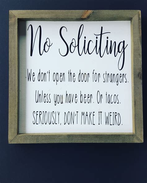 Funny No Soliciting Sign Printable - Printable Word Searches