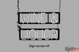 Wine & Liquor LED Sign, Neon Alcohol Sign Appearance