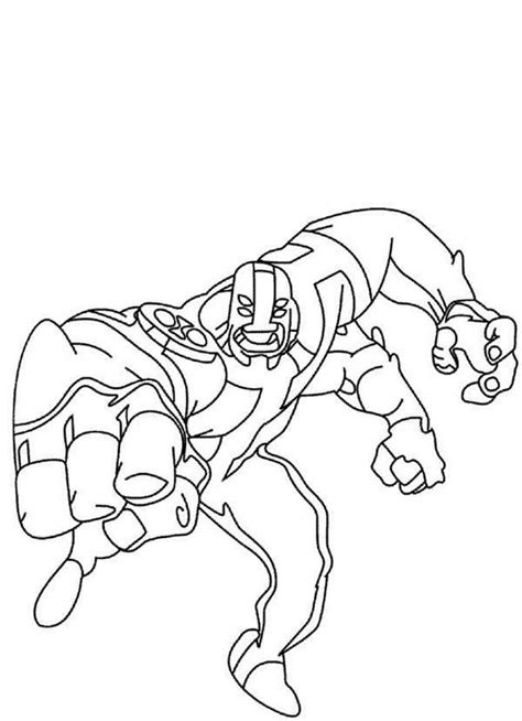 Four Arms From Ben 10 Omniverse Coloring Page - Download & Print Online ...