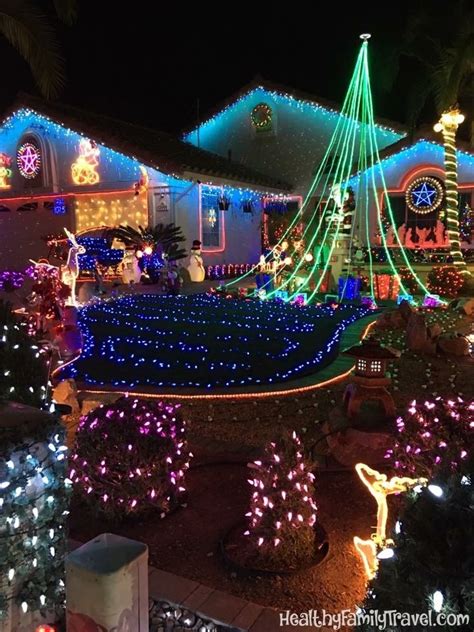 Christmas Lights on Candy Cane Lane in Poway | Healthy Family Travel