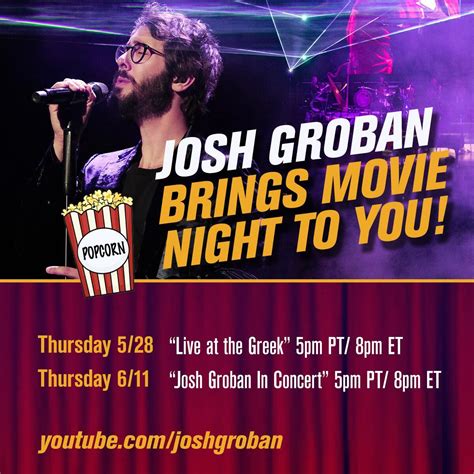 Join Josh to Watch Live at the Greek Tonight! | Josh Groban Official ...