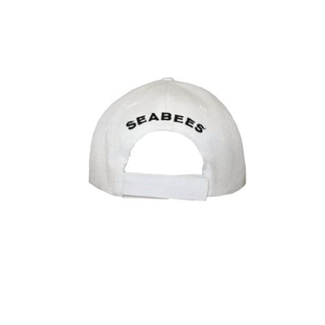 White Fishing Cap with "Sea Bees" Design - Fishing Outings