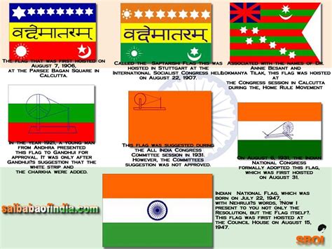 THE HISTORY OF THE INDIAN FLAG - 15 August Jai Bharath - I love My ...