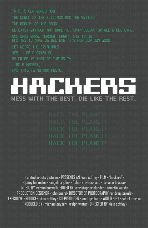 OneLife Movie Posters: Hackers