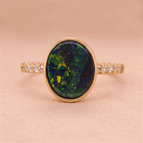 Australian Opal Engagement Rings | Black Opal Direct