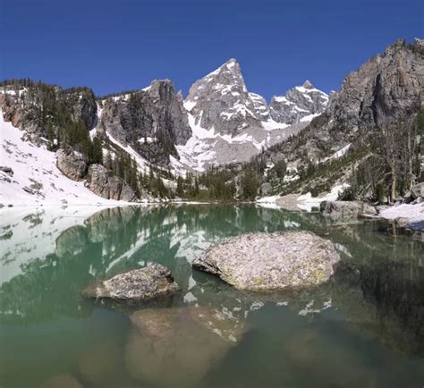 Delta Lake, Grand Teton National Park, Wyoming, USA — Stock Photo © sunsinger #191420698