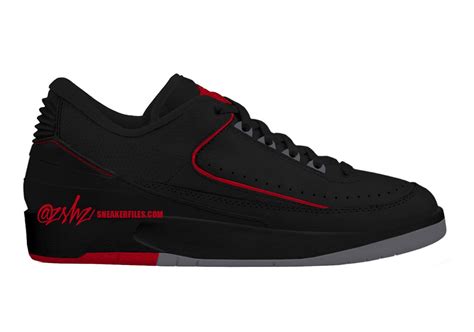 Air Jordan 2 Low "Black/Fire Red/Cement Grey" DV9956-006 | SneakerNews.com