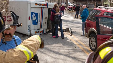 USPS mail truck flipped during crash with SUV in Adams County