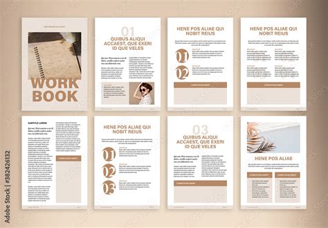 Workbook Design for Coaches Layout Stock Template | Adobe Stock