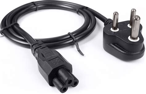 3 Pin Laptop Adapter Powercord Cable, For Computer at Rs 40/piece in Thane