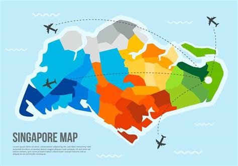 Free Singapore Map Vector 146288 Vector Art at Vecteezy