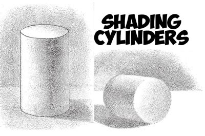 How to Shade Cylinders – Adding Graduation and Shadows to 3D Cylinders Drawing Tutorial – How to ...