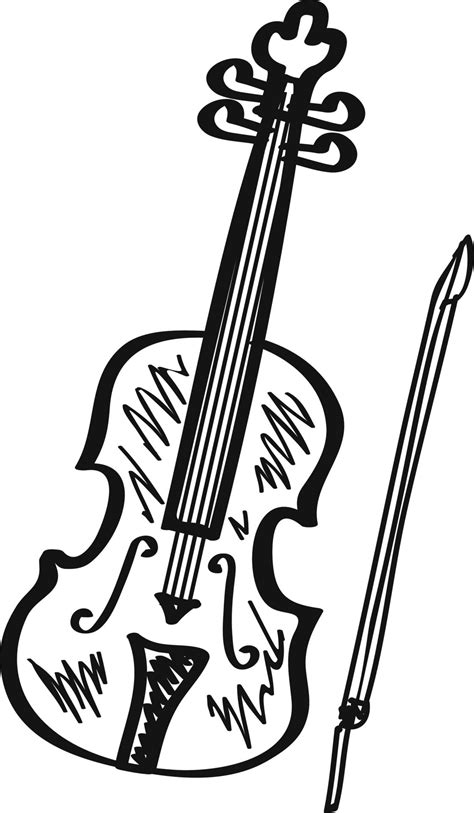 Violin drawing icon, outline illustration 12388207 Vector Art at Vecteezy