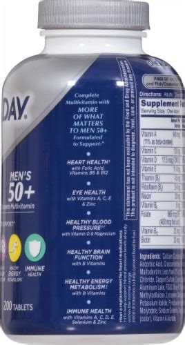 One A Day® Men's 50+ Complete Multivitamin, 200 ct - Fry’s Food Stores