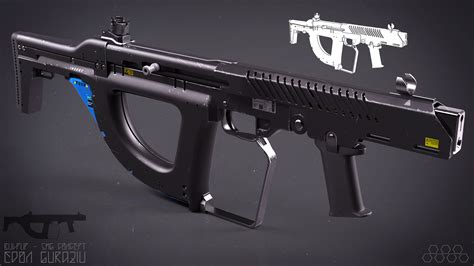 Bullpup-SMG.png (1600×900) | Guns csi-fi | Pinterest | Weapons, Guns and Concept weapons